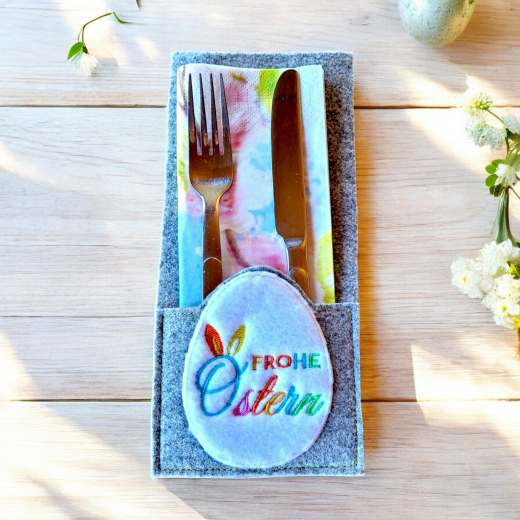 Oster Set 01 – ITH Stickdateien für Bestecktaschen & Tischdeko