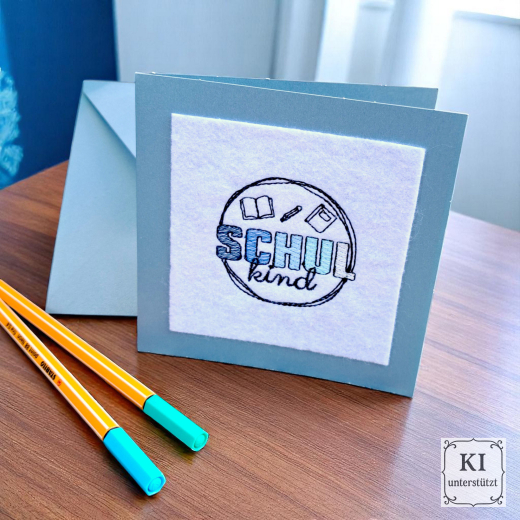 Schule Set 01 inkl. ITH Stickdateien | Schulkind, Einschulung & Abschied | ab 10x10 cm