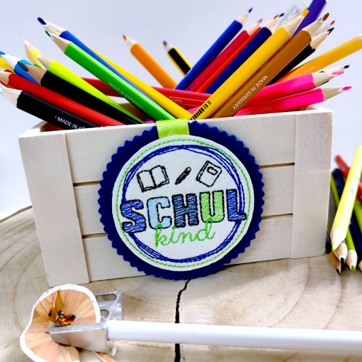 Schule Set 01 inkl. ITH Stickdateien | Schulkind, Einschulung & Abschied | ab 10x10 cm