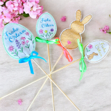Oster Blumenstecker Stickdateien Set | Eier, Blumen & Hase | ab 10x10 cm
