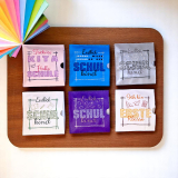Schule Set 02 inkl. ITH Stickdateien | Schulkind, Erste Klasse & Kita Abschied | ab 10x10 cm