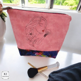 Beauty Set inkl. ITH Taschen | Kosmetik & Make-up Stickdateien | ab 10x10 cm